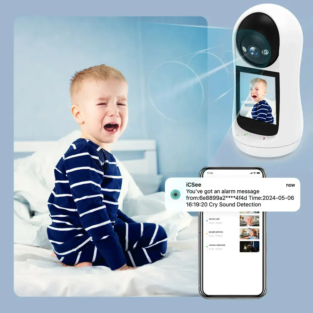 Baby Monitor with 5-Inch Screen, Two-Way Audio, and Night Vision