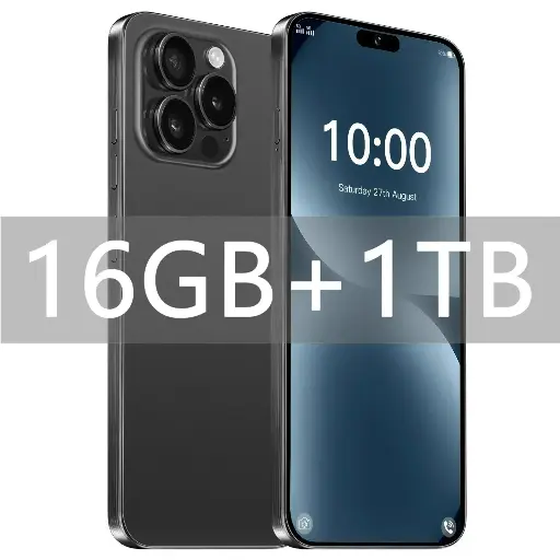 XS15 Pro 6.8" Full Screen Smartphone - 16GB RAM + 1TB Storage, 4G/5G, 6800mAh Battery