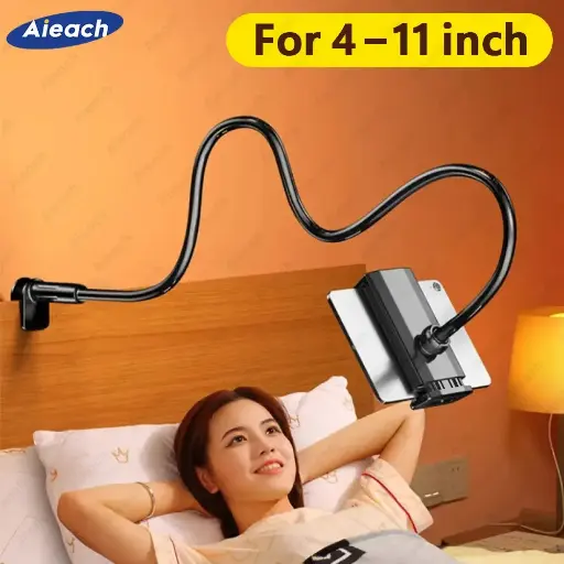 Durba Tablet Stand Holder with Long Arm Clamp – Universal Mount for iPad, Samsung, and Xiaomi (4.7-11 inch)